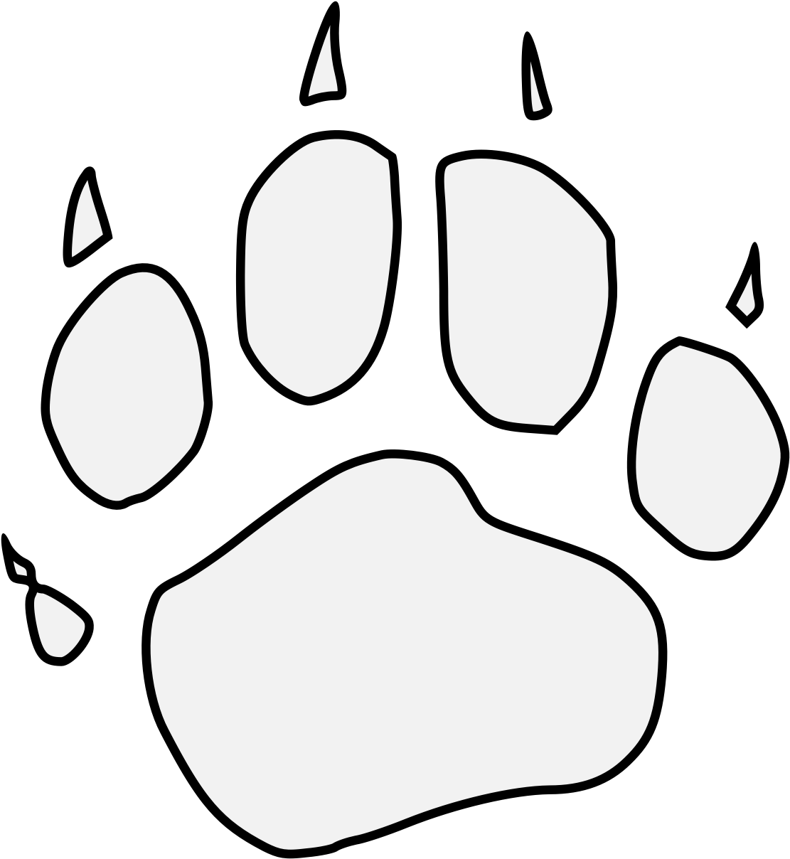 Traceable Heraldic Art Charge Clipart (1146x1229), Png Download