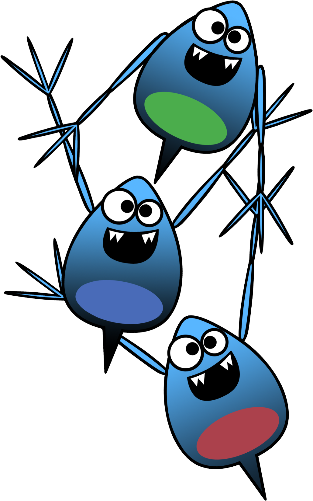 Microbes Clipart (1030x1647), Png Download