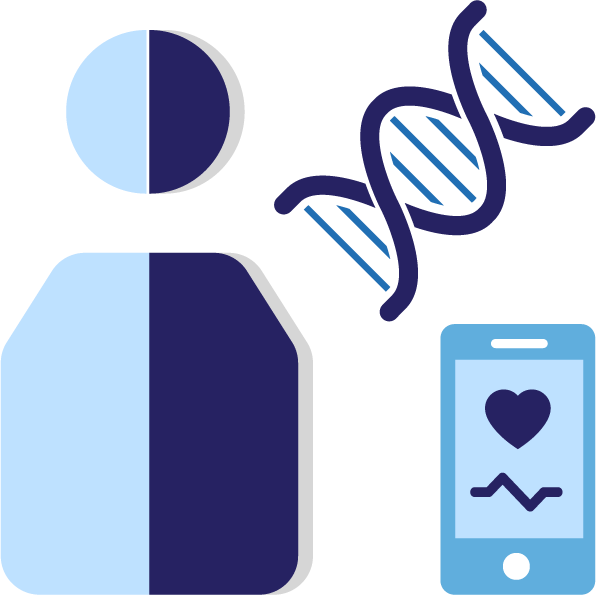 A User With A Medical Phone Application Clipart (596x595), Png Download