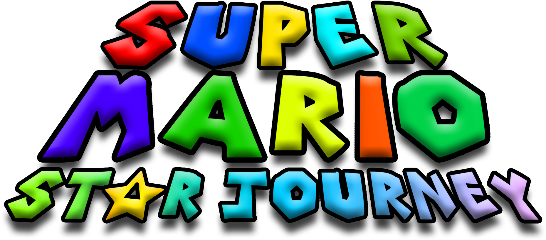 Super Mario Star Journey Clipart (2000x903), Png Download