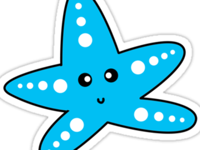 Starfish Clipart Cute Cartoon - Png Download (640x480), Png Download
