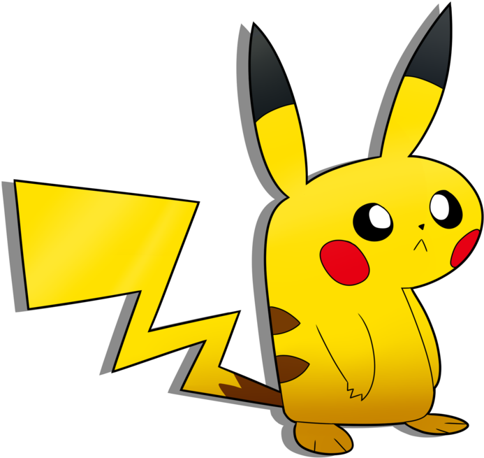 Drawn Pikachu Small Clipart (1024x682), Png Download
