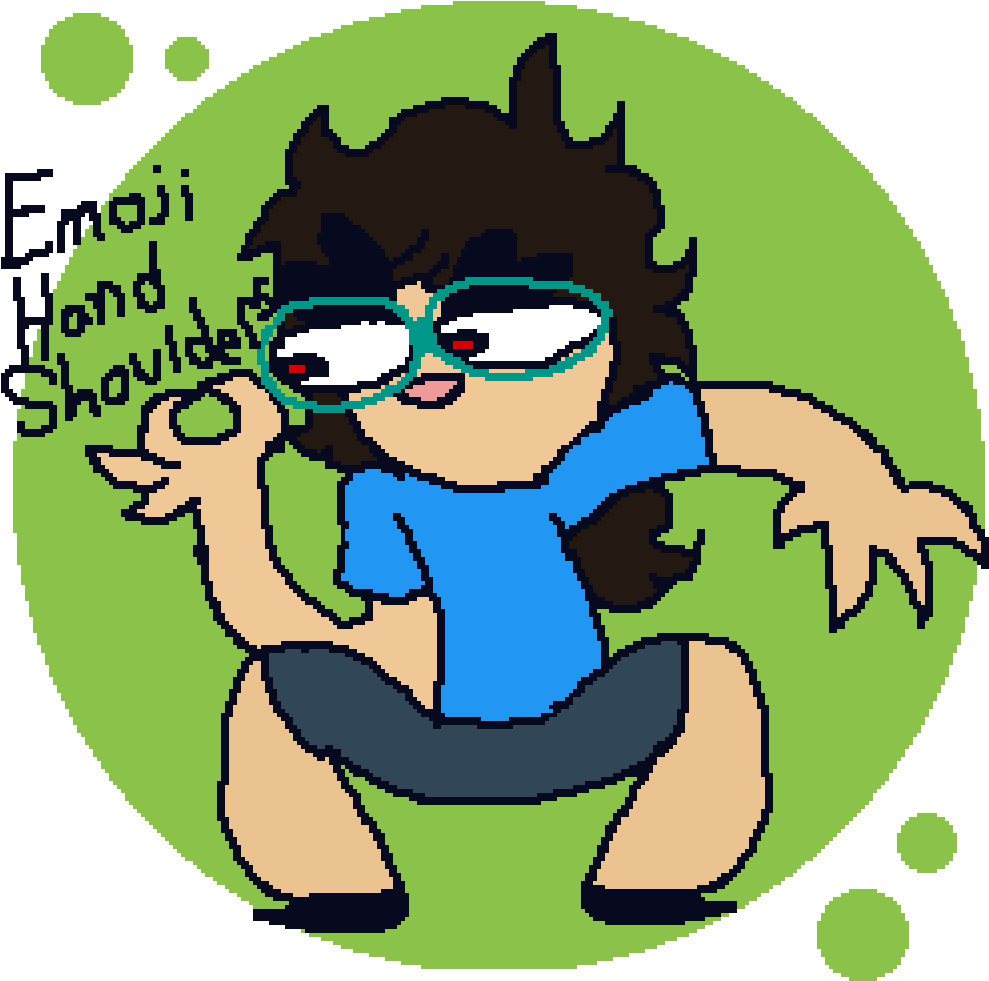 Emoji Hand Shoulders Clipart (1000x1000), Png Download