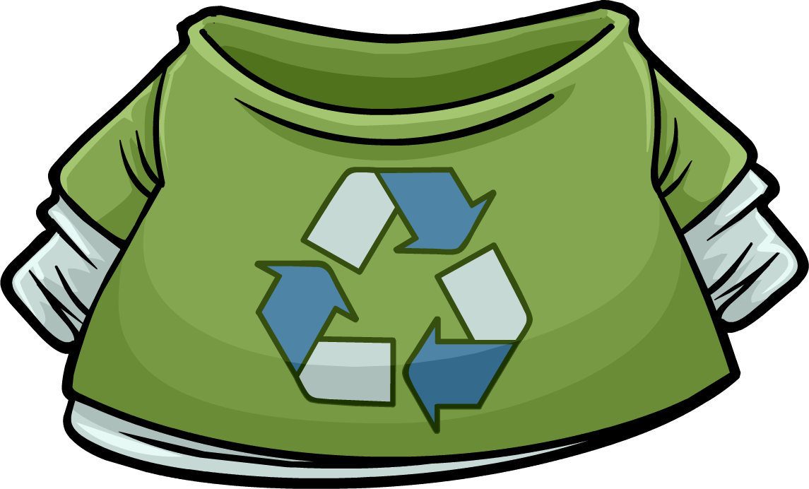 Green Recycle Shirt Clipart (1145x692), Png Download