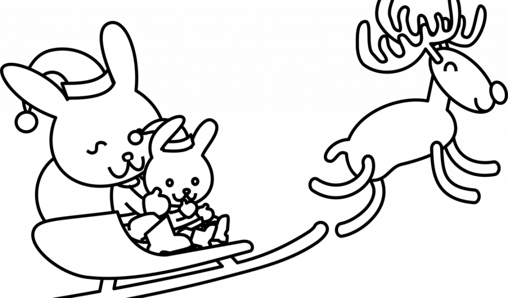 Santa Coloring Clip Art With Claus Christmas Colouring - Png Download (1024x600), Png Download