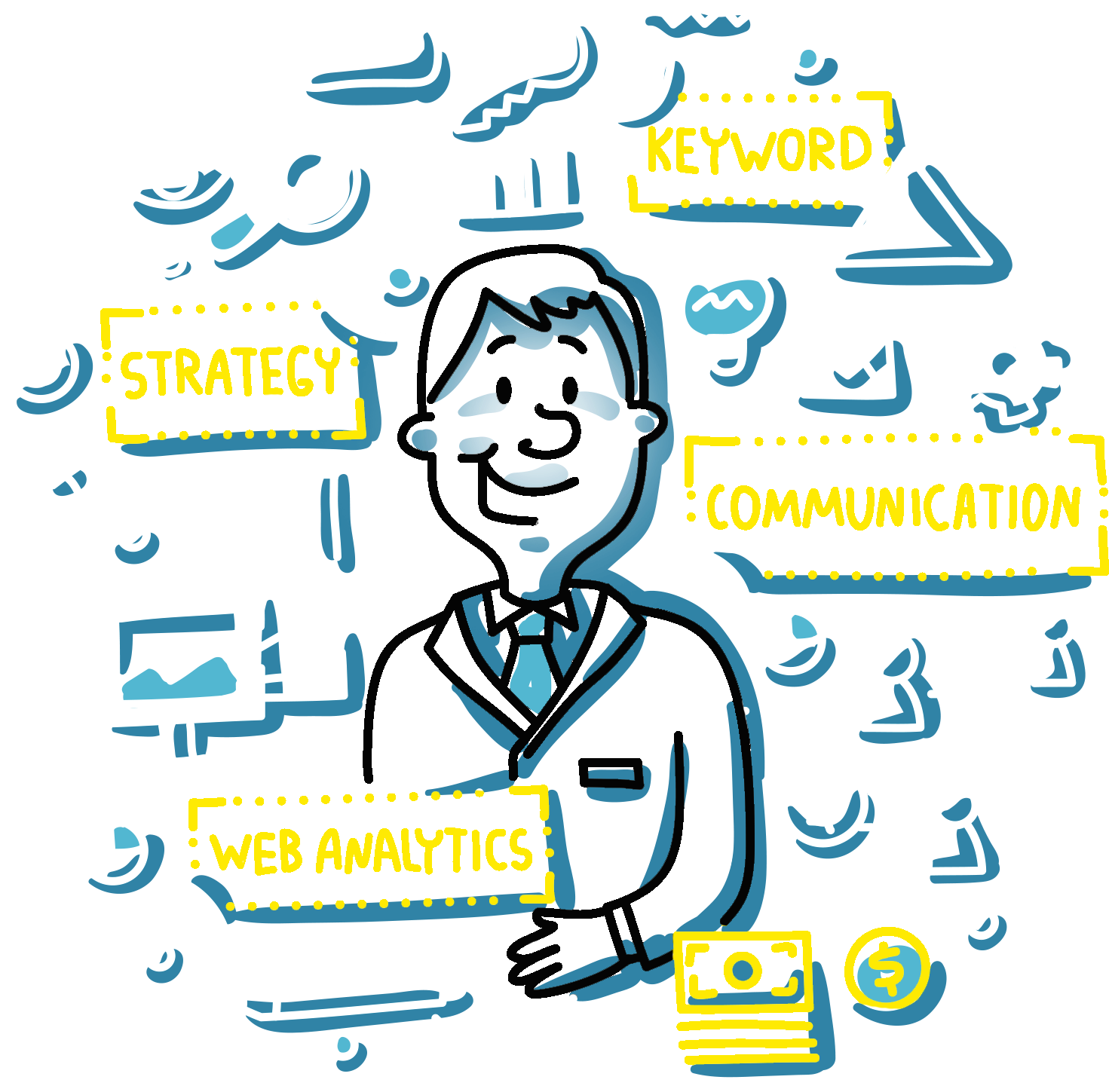 Free Competitive Seo Evaluation Clipart (1523x1525), Png Download