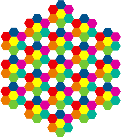 Hexagonal Ai Flower 6 555px Clipart (555x785), Png Download