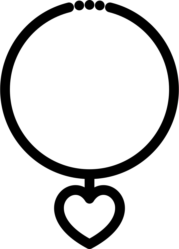 Heart Shaped Necklace Comments Clipart (706x980), Png Download