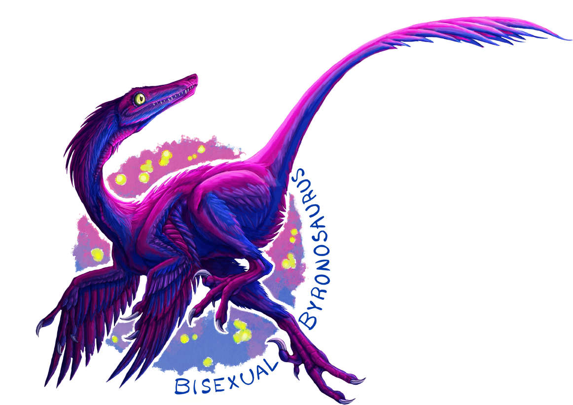 Pride Dinosaurs Bisexual Byronosaurus Experiences Sexual Clipart (1224x864), Png Download