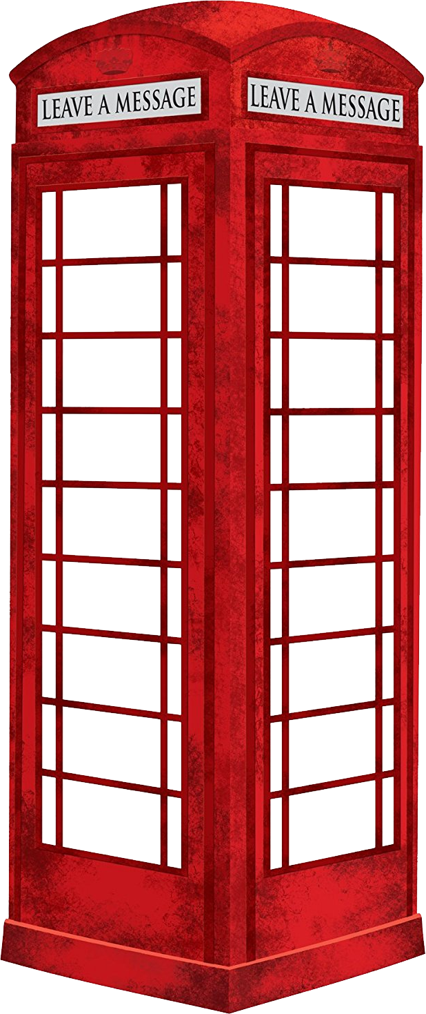 Phone Booth Clipart (618x1469), Png Download