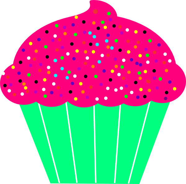 This Free Clip Arts Design Of Cupcake Green Png Transparent Png (600x596), Png Download