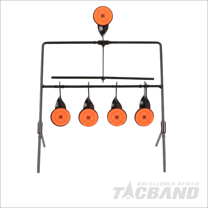 Str03s5 Metal Resetting Shooting Target 2mm Thick Paddle Clipart (710x710), Png Download