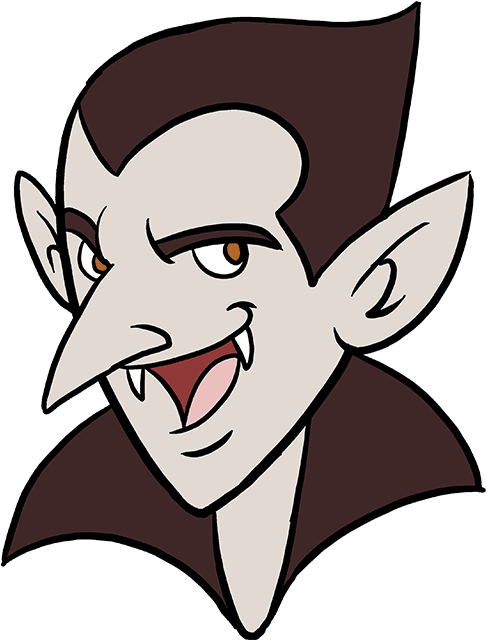 How To Draw Vampire Clipart (680x678), Png Download