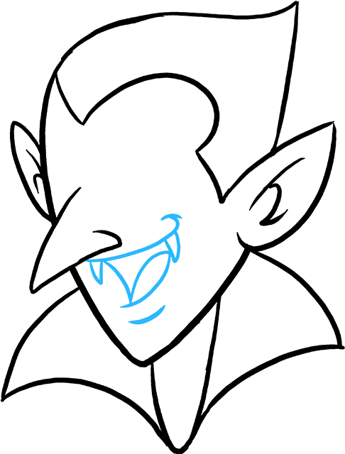 How To Draw Vampire Clipart (680x678), Png Download