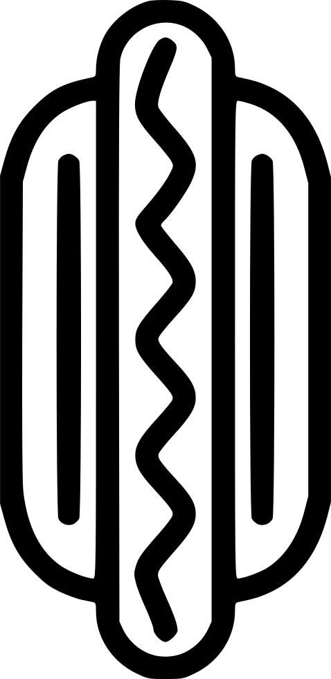 Hotdog Breakfast Meal Dinner Fast Comments Clipart (478x980), Png Download