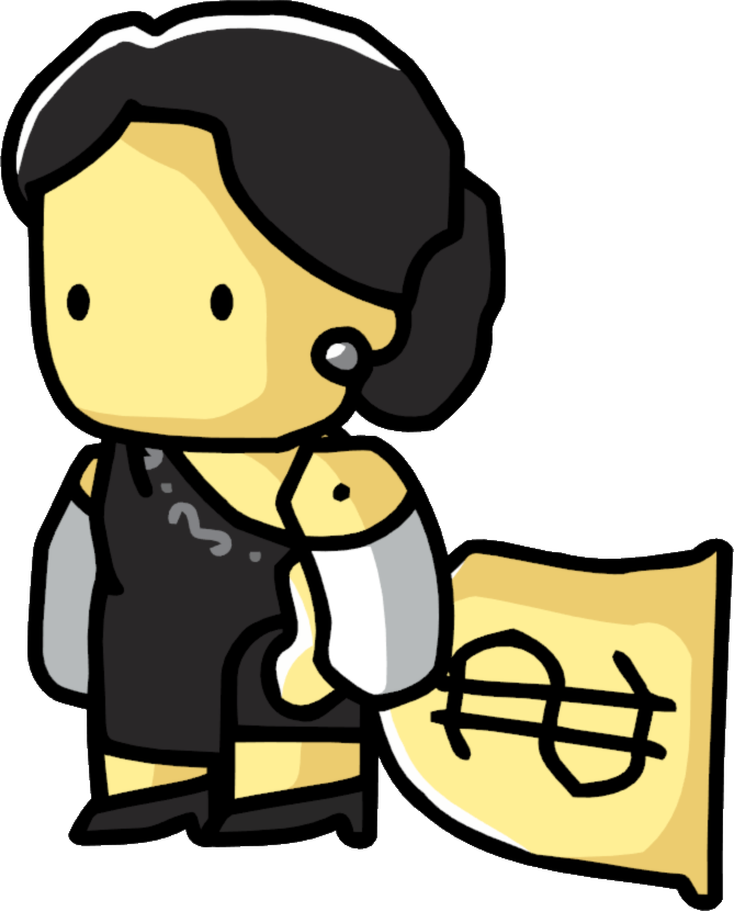 Millionaire Female Clipart (669x830), Png Download