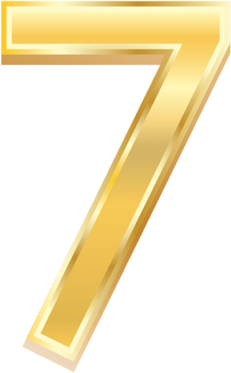 Free Png Download Gold Style Number Seven Clipart Png Transparent Png (480x750), Png Download