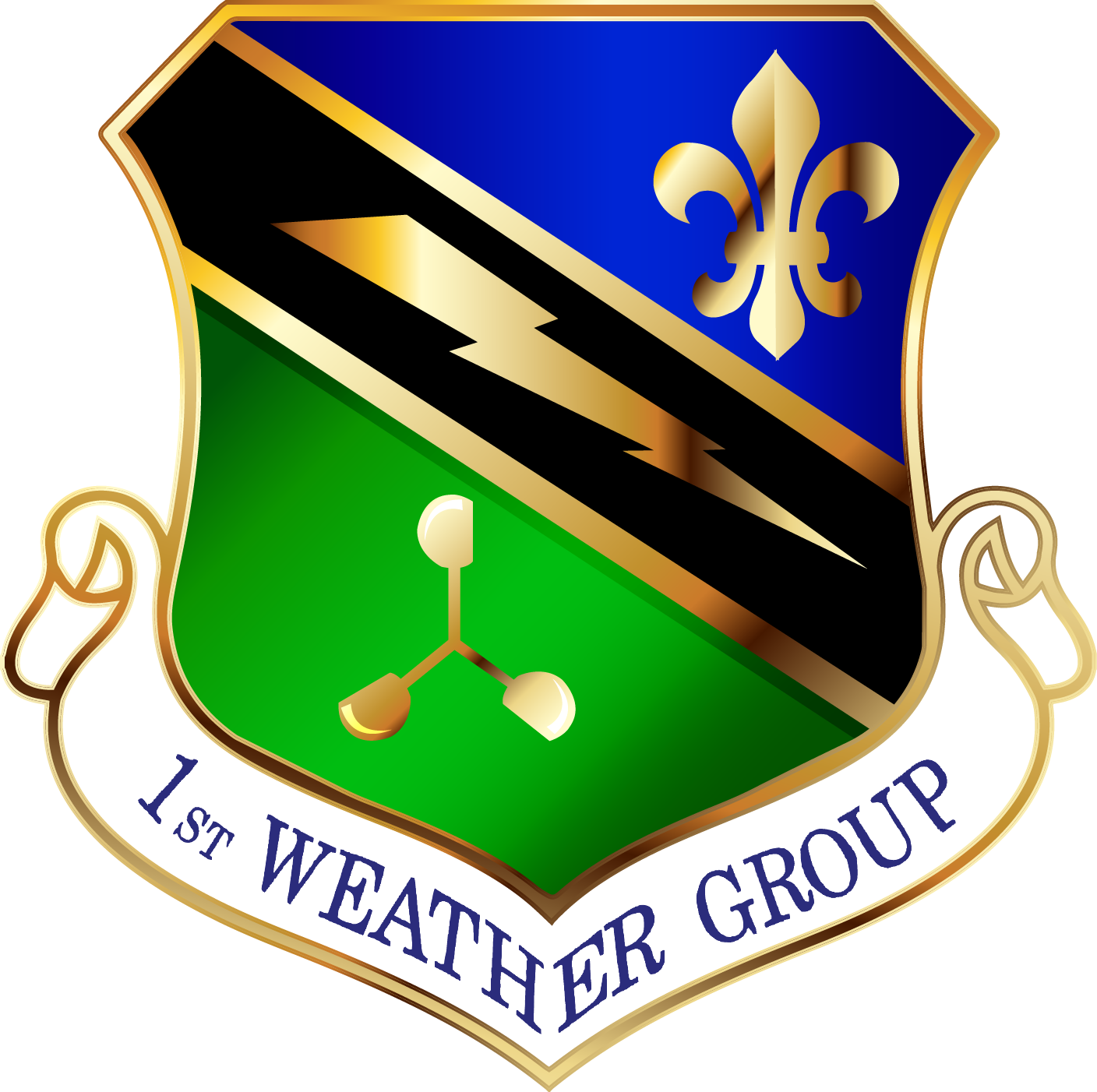 Olk , 1st Weather Group Clipart (1408x1402), Png Download