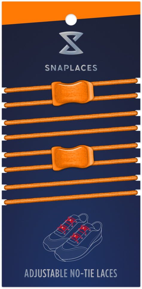 Orange No Tie Shoelaces Clipart (1024x1024), Png Download