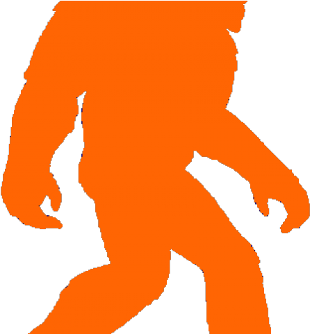Bigfoot Clipart Orange - Png Download (640x480), Png Download