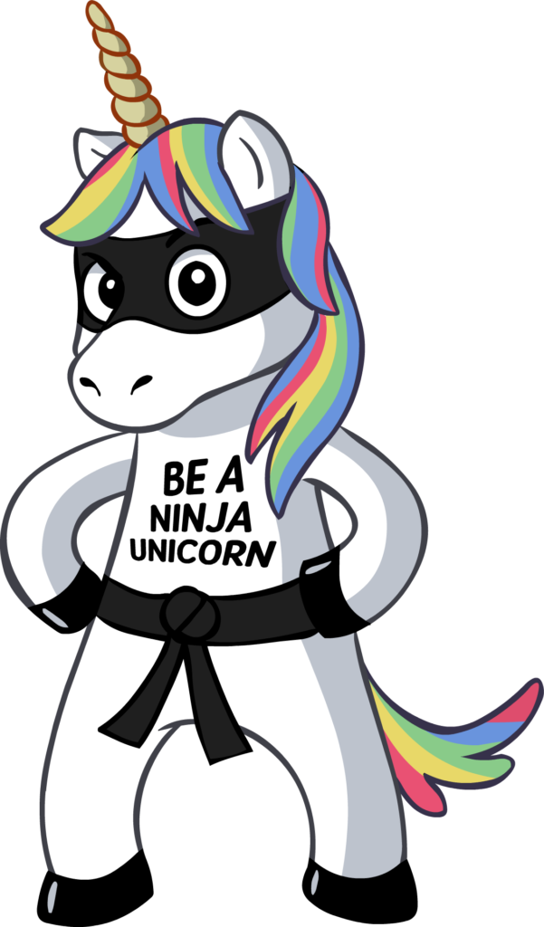 What's All This Ninja Unicorn Business Clipart (601x1024), Png Download