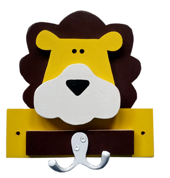 Lion Shaped Wall Hook Clipart (600x600), Png Download