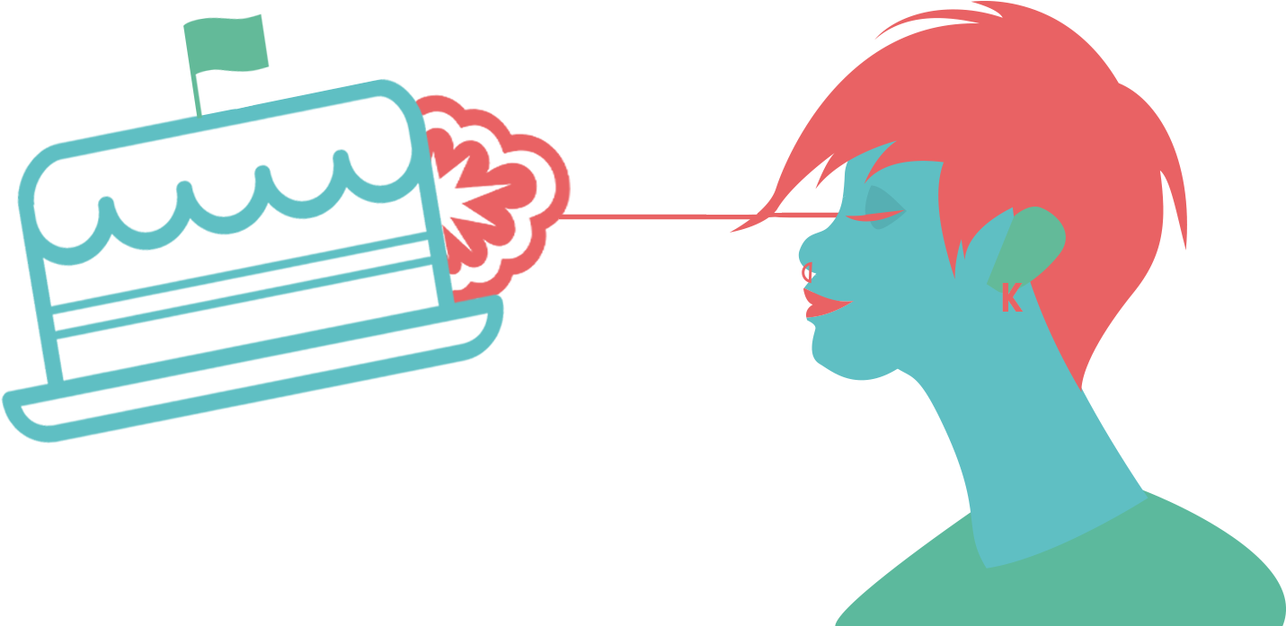 A Kilroy Cake Drop Clipart (1773x744), Png Download