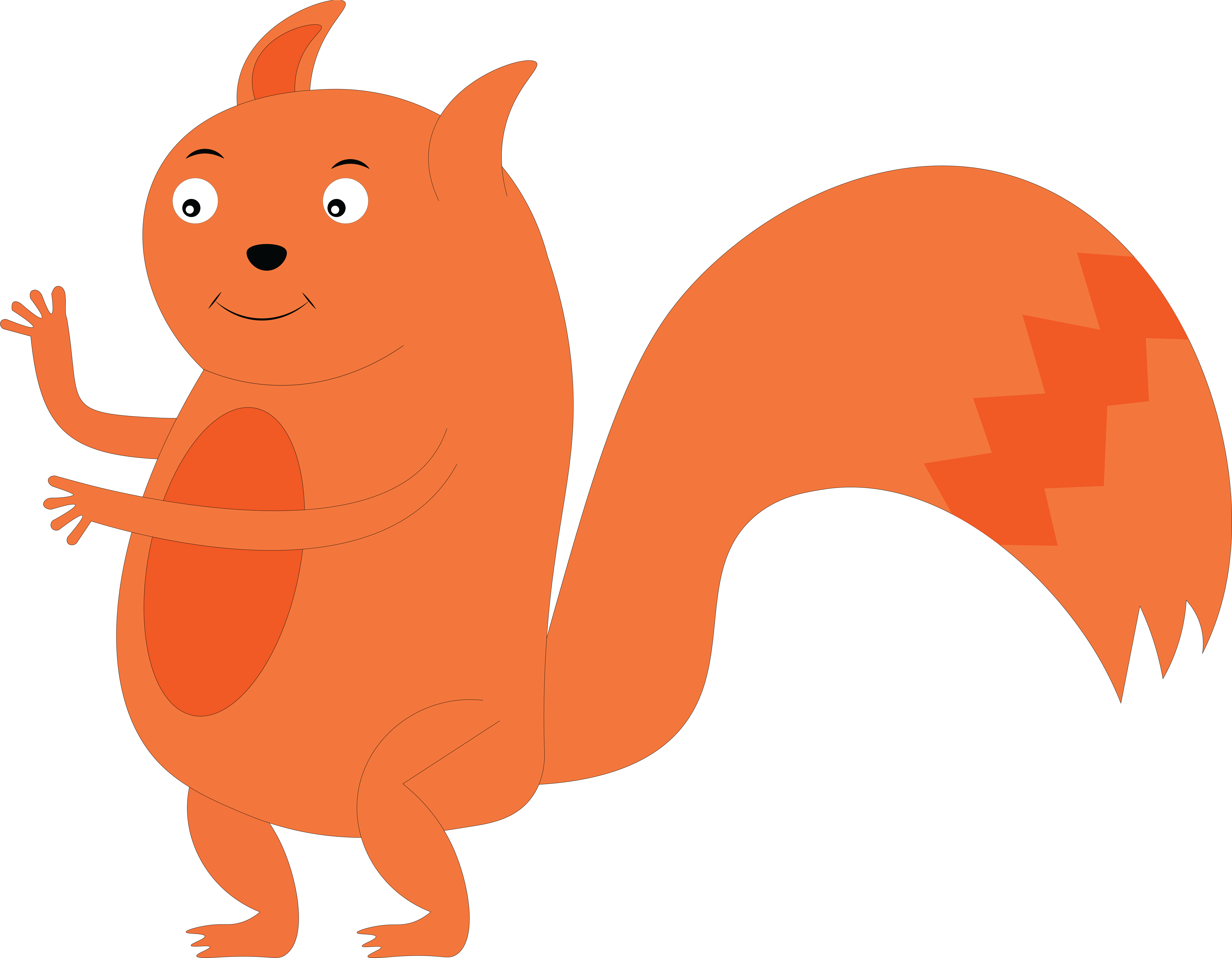 Funny Squirrel Clipart (707x600), Png Download