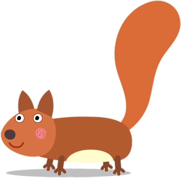 Ben And Holly Squirrel Clipart (758x567), Png Download