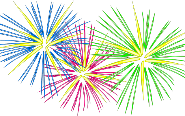 Fireworks Clipart Modern - Png Download (640x480), Png Download
