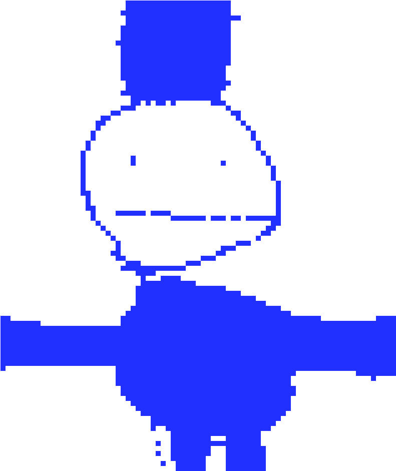 Top Hat Blue Guy Clipart (860x940), Png Download