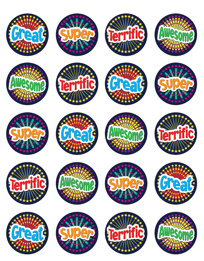 Tcr5463 Fireworks Stickers Image Clipart (900x900), Png Download