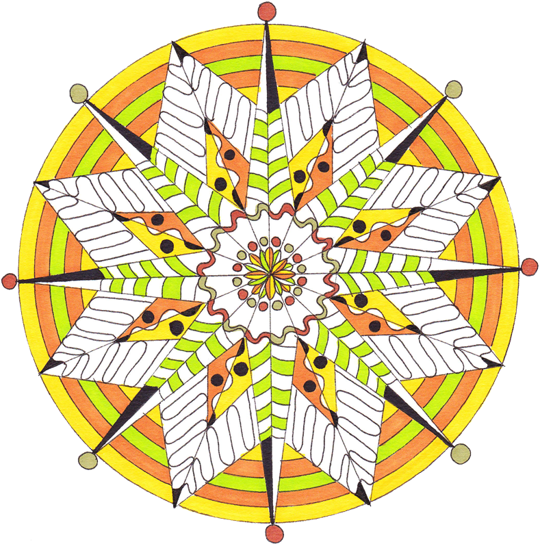 Fabienne Tosi Mandala Clipart (800x800), Png Download