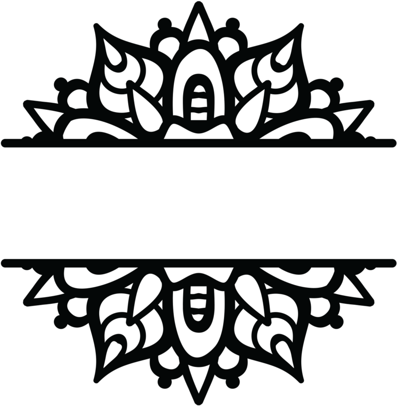 Mandala Personalized Pillow Clipart (1024x1024), Png Download