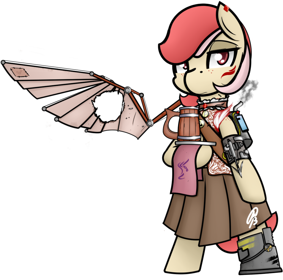 Ppdraw, Mechanical Wing, Oc, Oc Only, Safe, Solo, Steampunk Clipart (1135x1024), Png Download