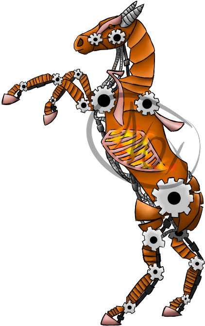 Steampunk Horse Update Clipart (1024x768), Png Download