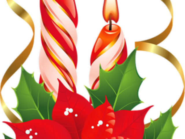 Merry Christmas Clipart Poinsettia - Png Download (640x480), Png Download