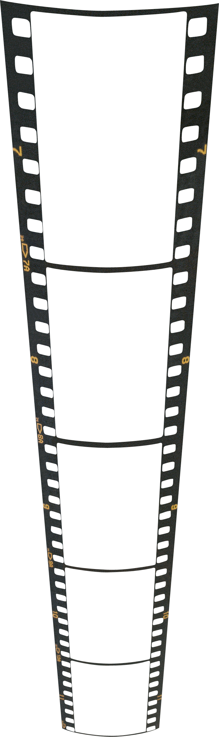 Filmstrip Png, Download Png Image With Transparent Clipart (400x1341), Png Download