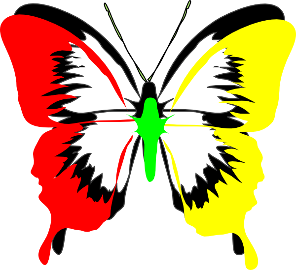 This Free Clip Arts Design Of Butterfly Png Transparent Png (600x549), Png Download