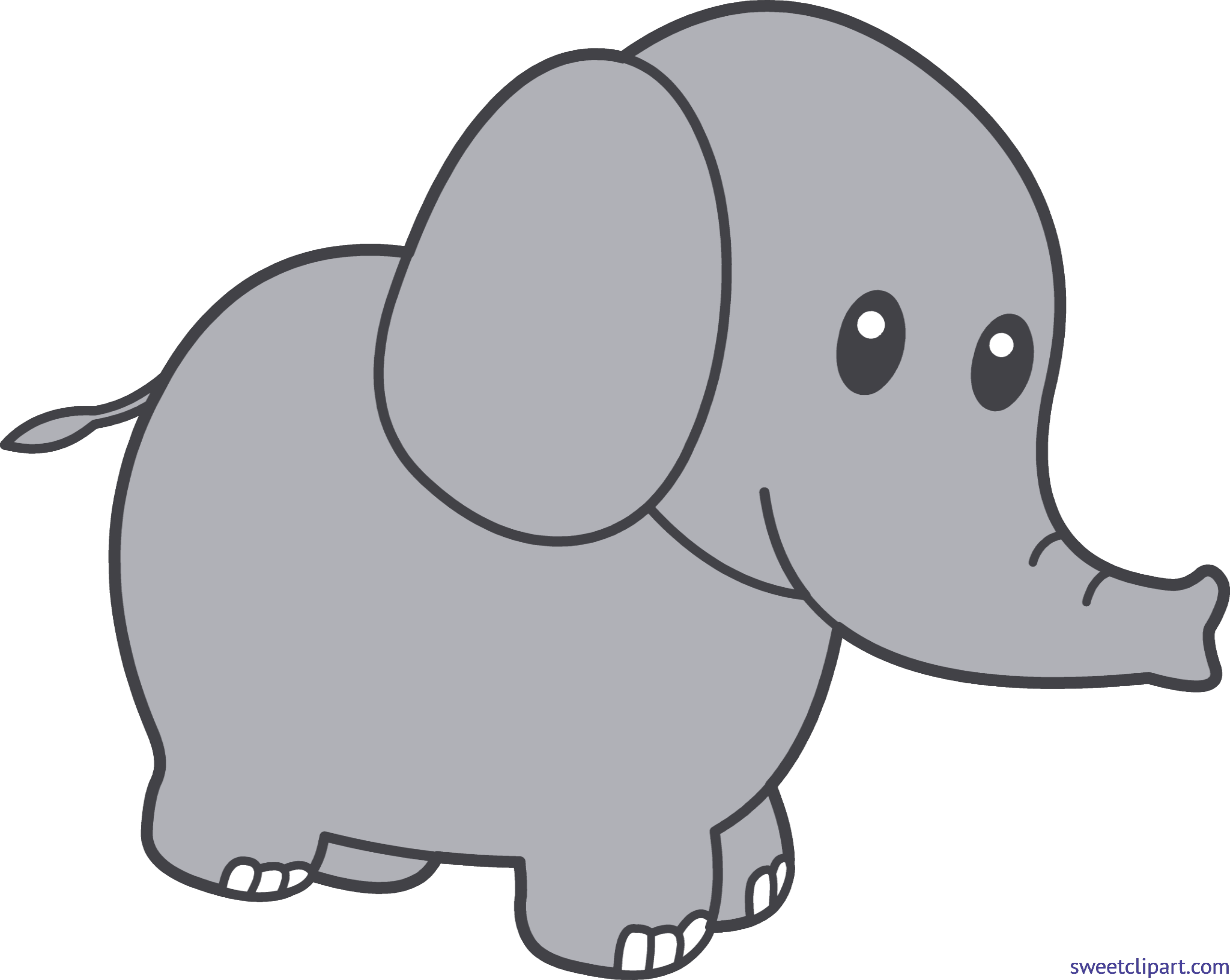 Gray Clip Art Sweet Ⓒ - Png Download (6062x4830), Png Download