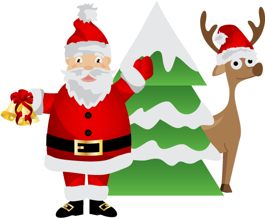 Black Santa Messages Sticker-2 Clipart (618x618), Png Download