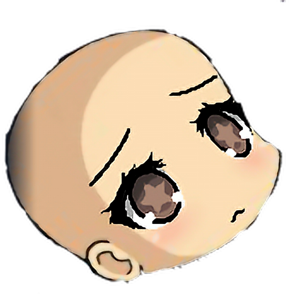 Sad Sticker Clipart (1024x1024), Png Download