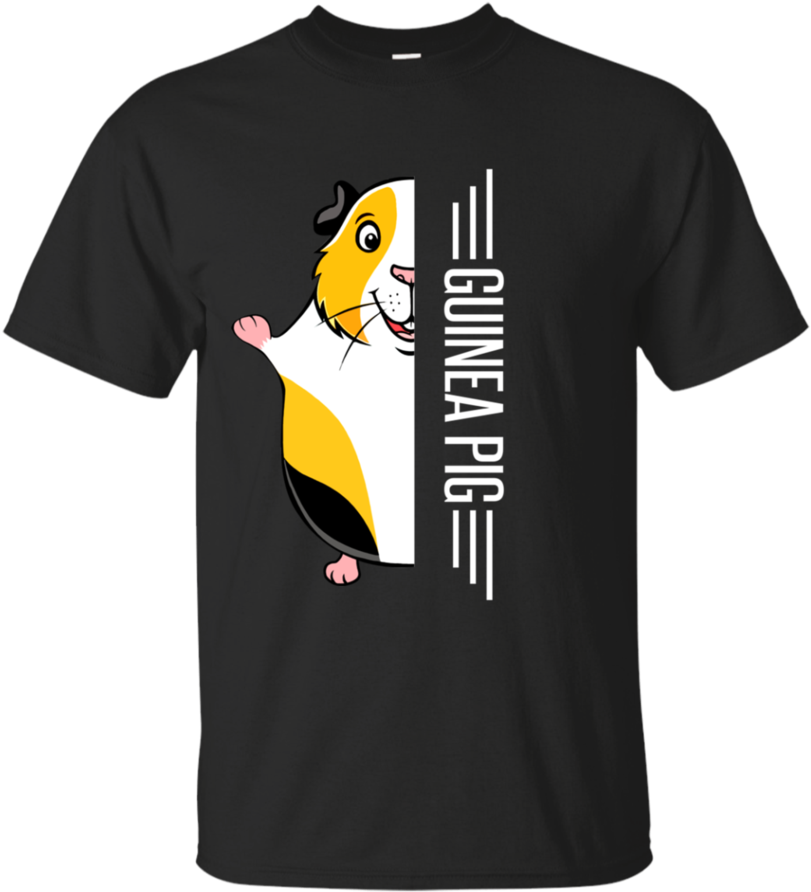 Guinea Pig Half Face Tshirt G200 Gildan Ultra Cotton Clipart (900x900), Png Download
