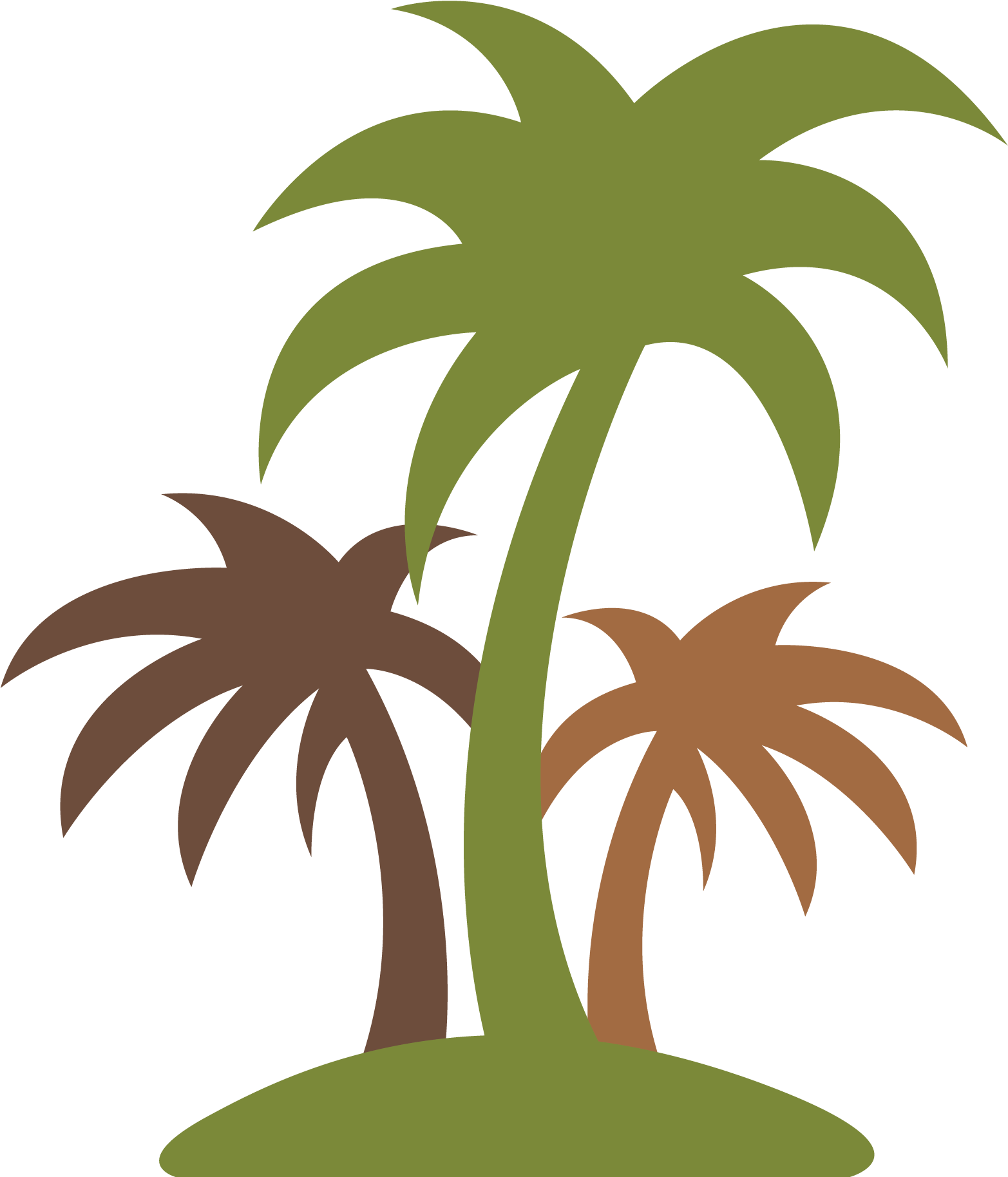Plants Clipart Coconut Tree - Png Download (2173x2390), Png Download