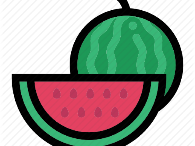 Watermelon Clipart Half Watermelon - Png Download (640x480), Png Download