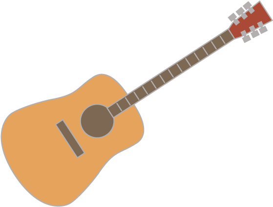 Guitar - Free Illustration Clipart (640x640), Png Download
