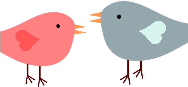 Love Birds Clipart Teal Love Birds - Png Download (640x480), Png Download