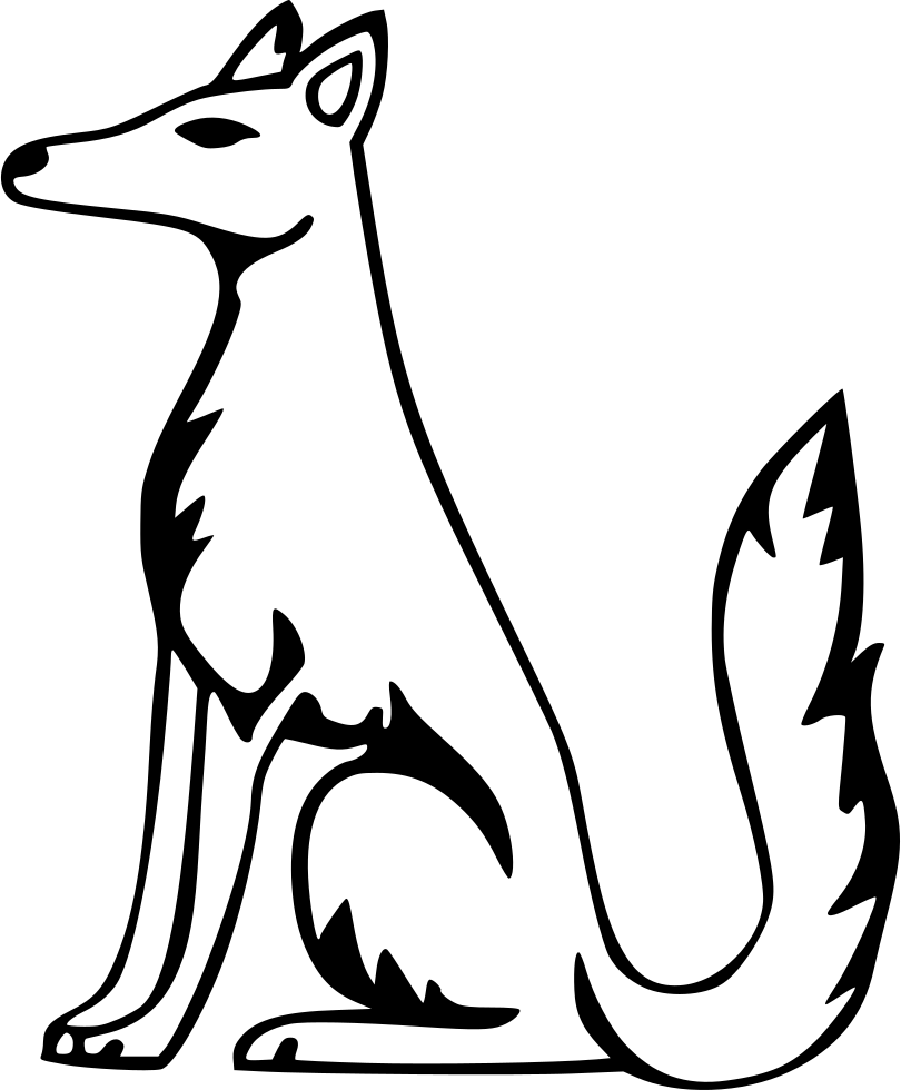 Fox Svg Png Icon Free Download Onlinewebfonts Clipart (810x980), Png Download