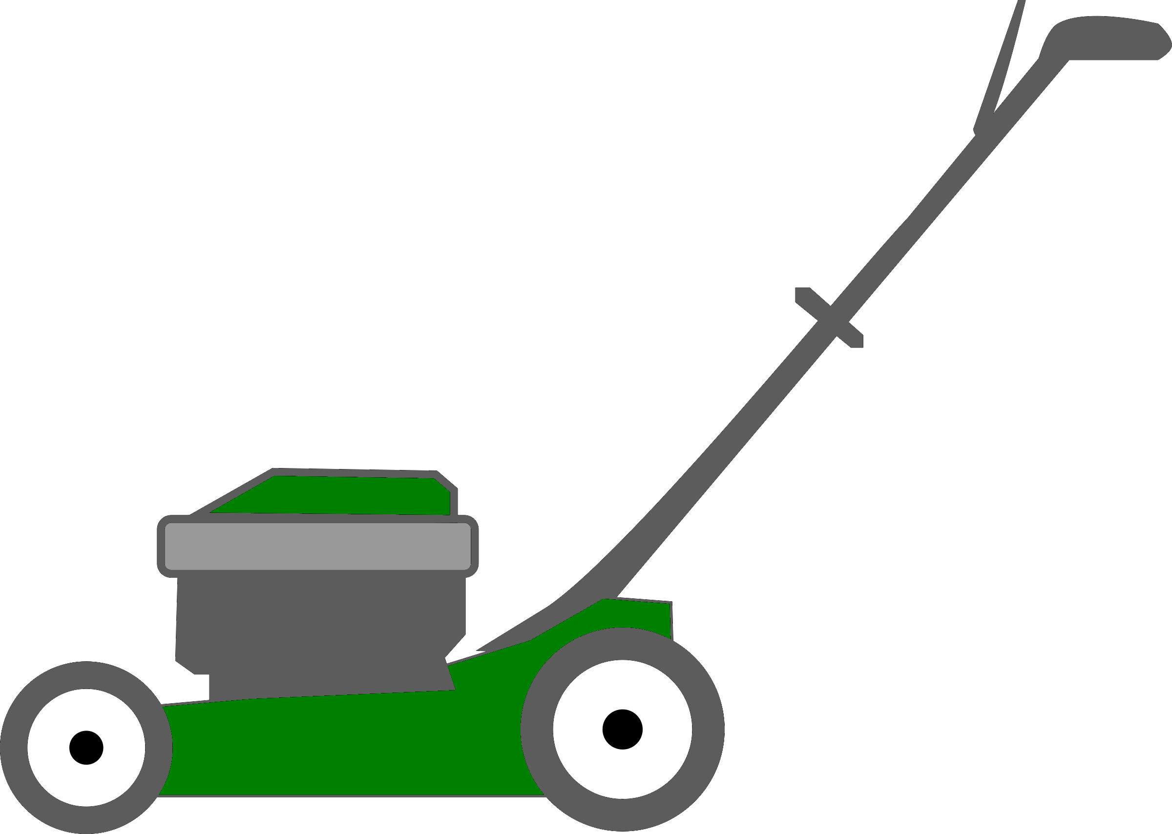 Lawnmower D&c Lawn Service Clipart (2400x1709), Png Download