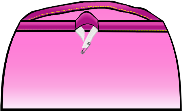 Pull The Two Ends Of Your Elastic So That They Overlap Clipart (902x476), Png Download